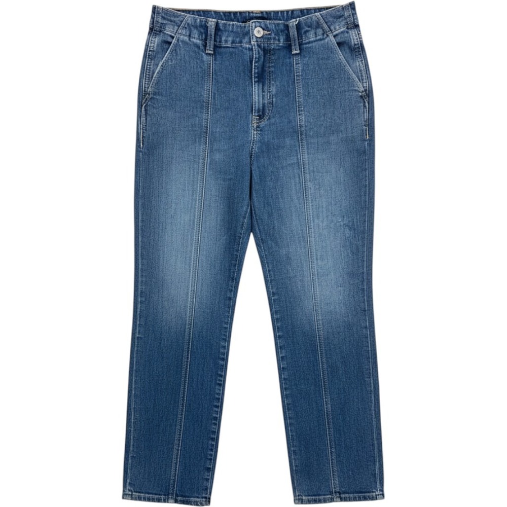 Old Navy O.G. Loose Jeans Women 6 Blue Good High Rise Front Seam Patch Pocket